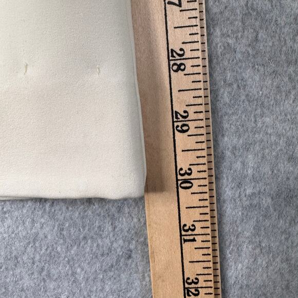 White House Black Market Dress Pants Cream Womens Size 8R Mid Rise Straight Leg - Picture 8 of 9